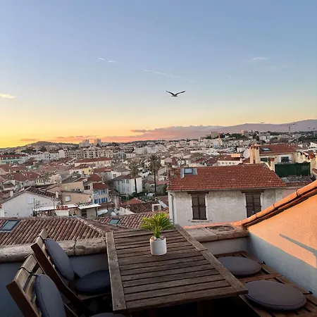 Old Town Rooftop Sea-view 1br With Terrace Apartman